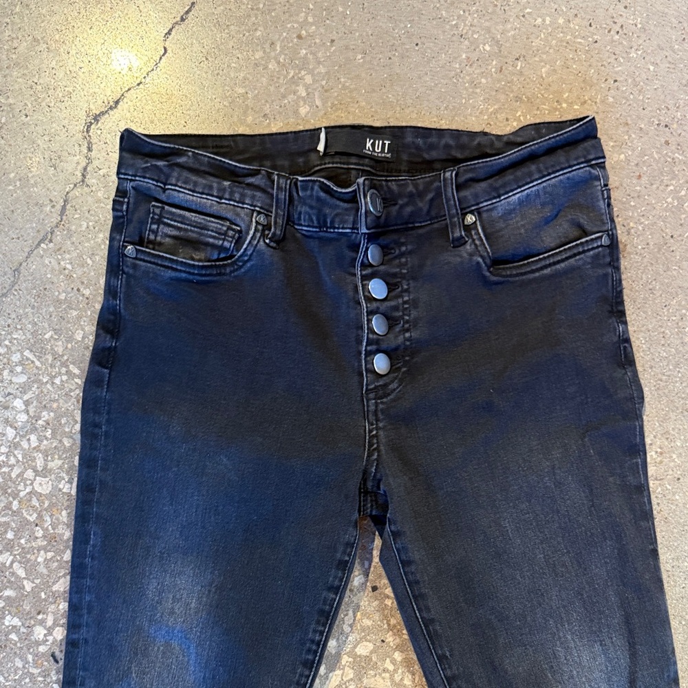 Kut from the Kloth Black Mia High Rise Skinny Jeans - Picture 2 of 4